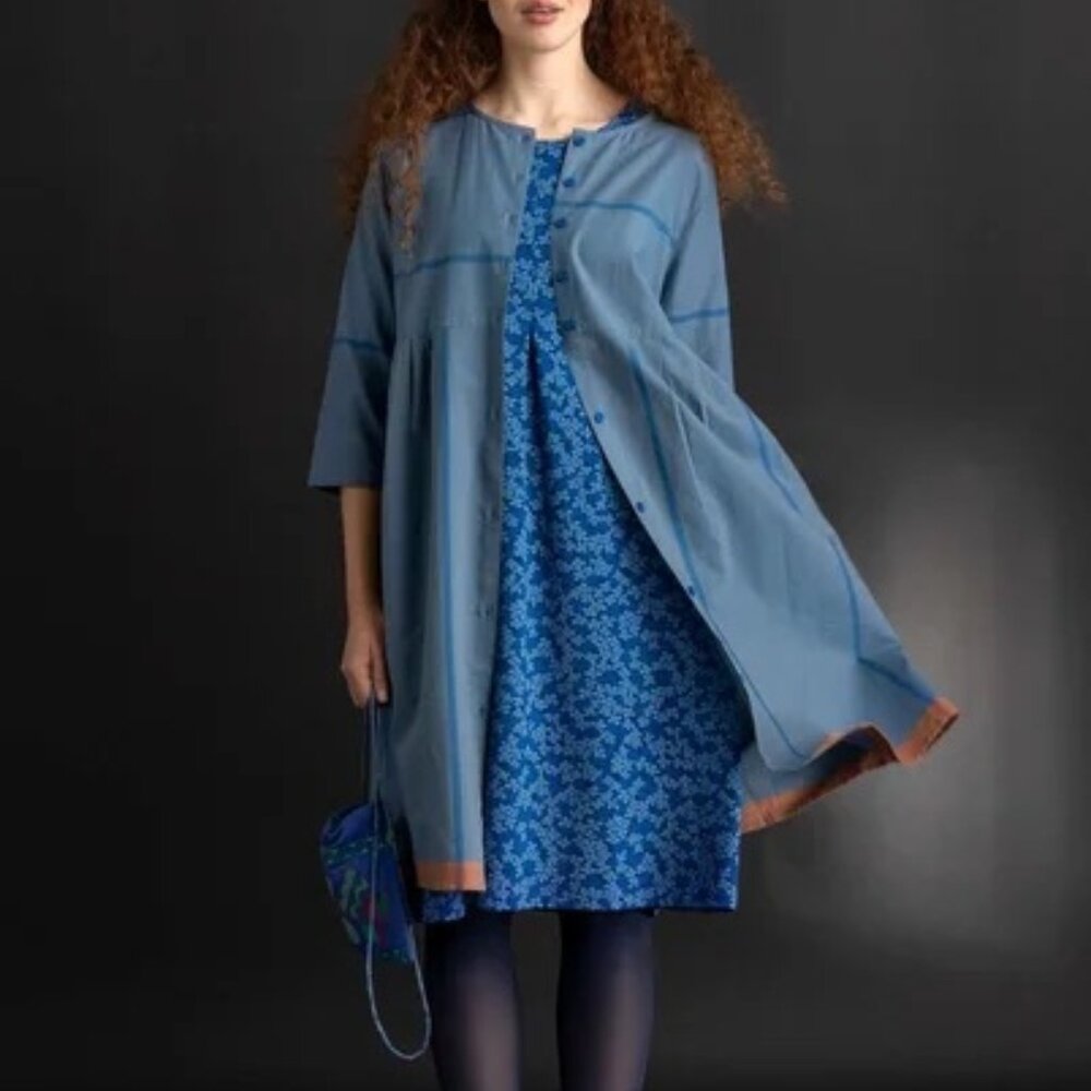 Gudrun Sjoden Ava dress, flax blue, size Small